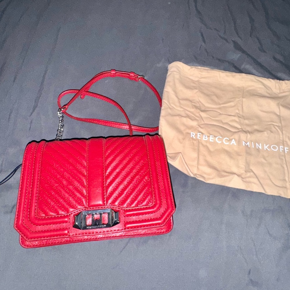 Rebecca Minkoff Red Quilted Crossbody Bag